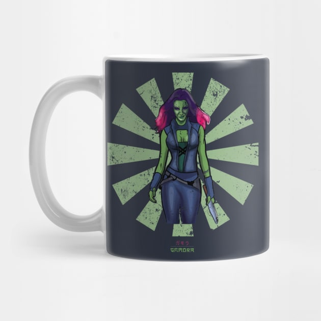 Gamora Retro Japanese Guardians Of The Galaxy by Nova5